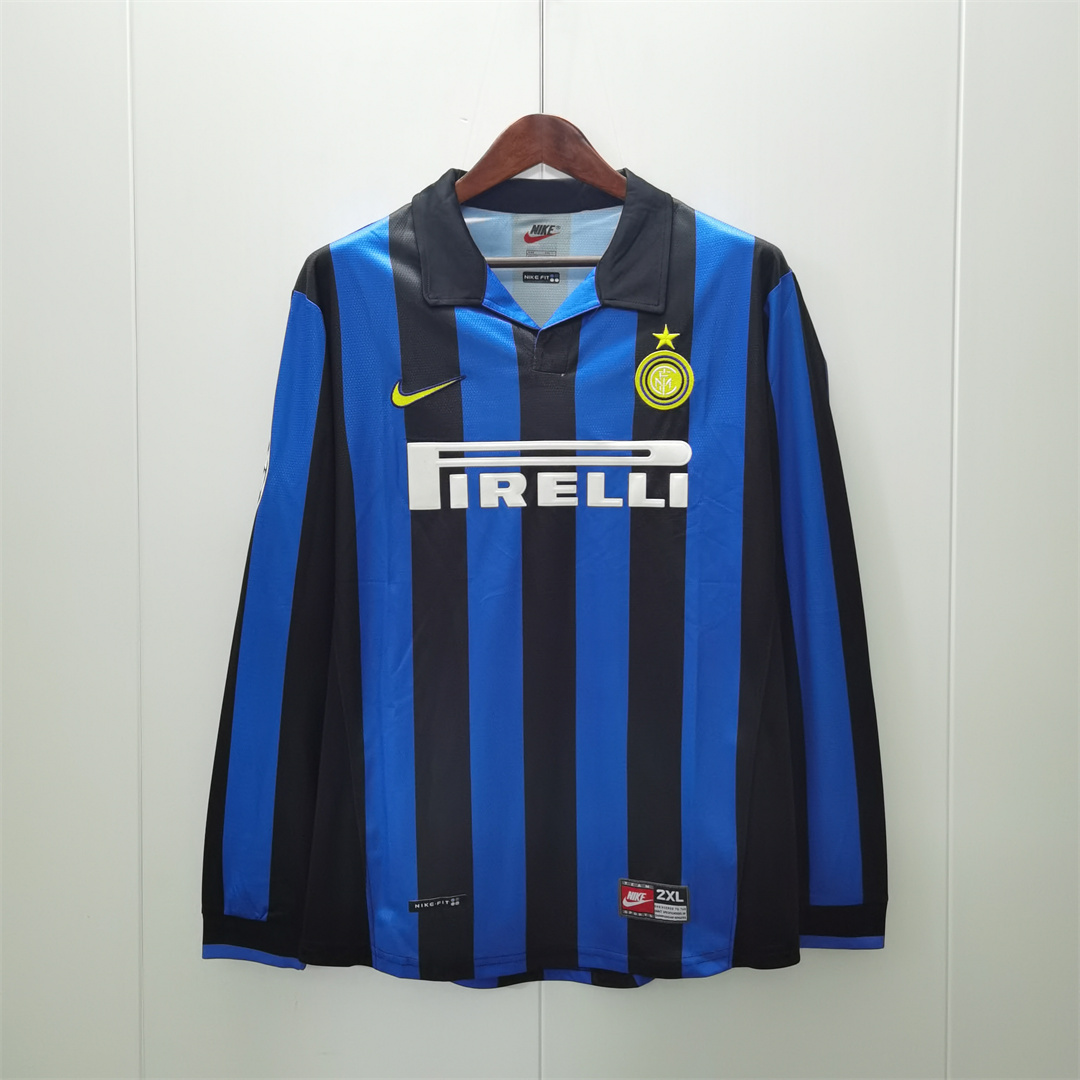 AAA Quality Inter milan 98/99 Home Long Soccer Jersey